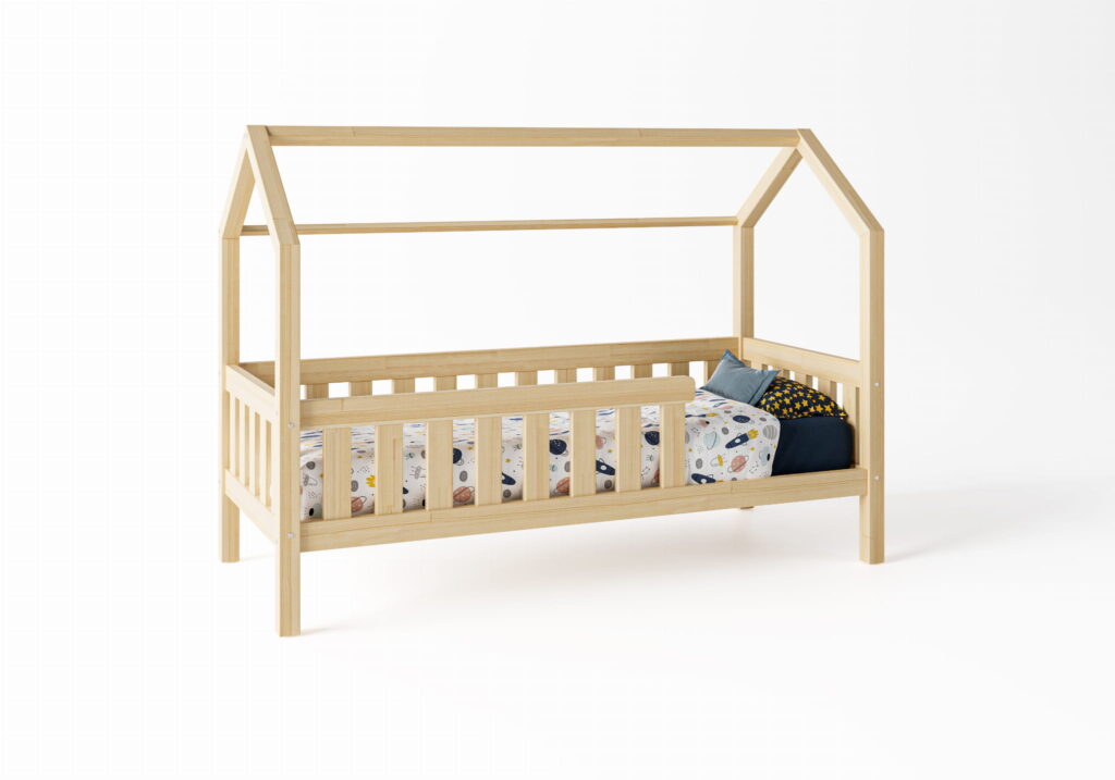 Łóżko dziecięce domek z materacem LUNI P