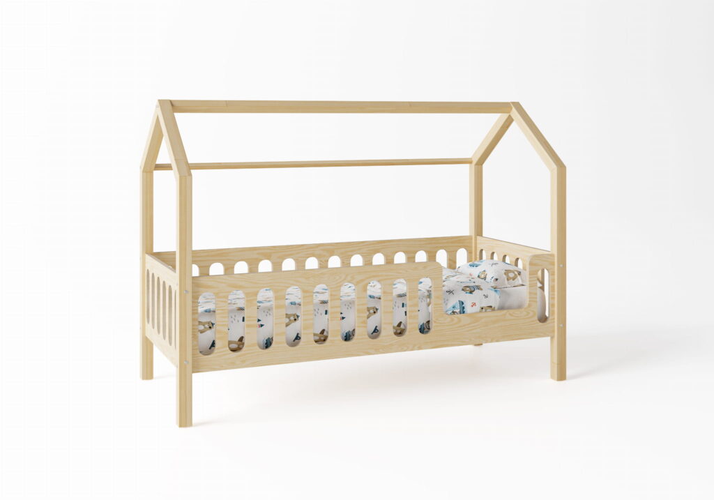 Łóżko dziecięce domek z materacem LUNI PP